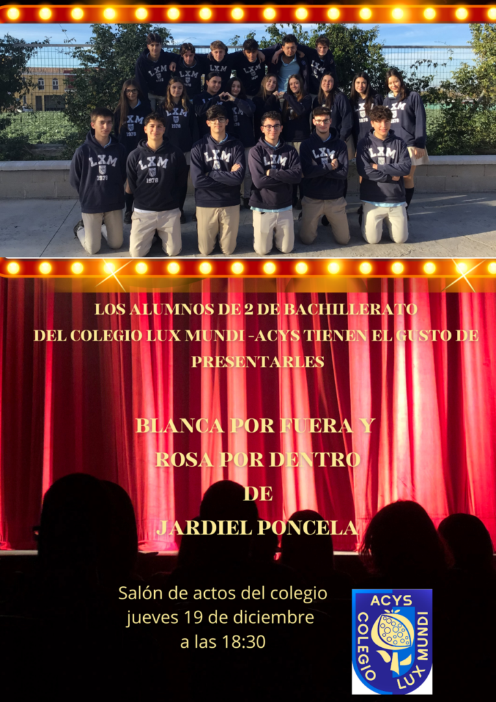 Invitación a la obra de Teatro de 2º Bachillerato